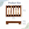 Wooden Soap Holder, Teak Soap Dish Wooden Sponge Holder for