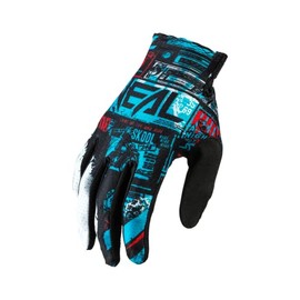 O'NEAL | Bike & Motocross Gloves | MX MTB DH FR Downhill Freeride | Durable Flexible Materials Ventilated Top Hand | Matrix Glove | Adult | Black Blue | Size S
