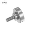 sourcing map 2pcs Flat Contact Points 10mm Dia 4.5mm Length