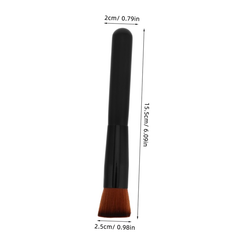 TOVINANNA Cushion Makeup Brush Set 2pcs Portable Foundation Brushes for