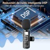 GARUISKY 3 en 1 Microfono Inalambrico de Solapa 2 Pack