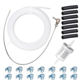 10M Fuel Tank Hose Clip Inline Filter Kit Fit Parking Heater Fuel Stand Pipe Diesel Heater fuel line replace Compatible with Webasto Eberspacher 320399A 35320A