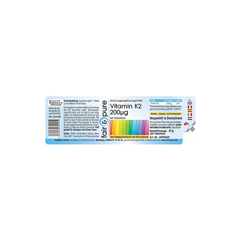 Fair & Pure® - Vitamin K2 Tablets 200 mcg -