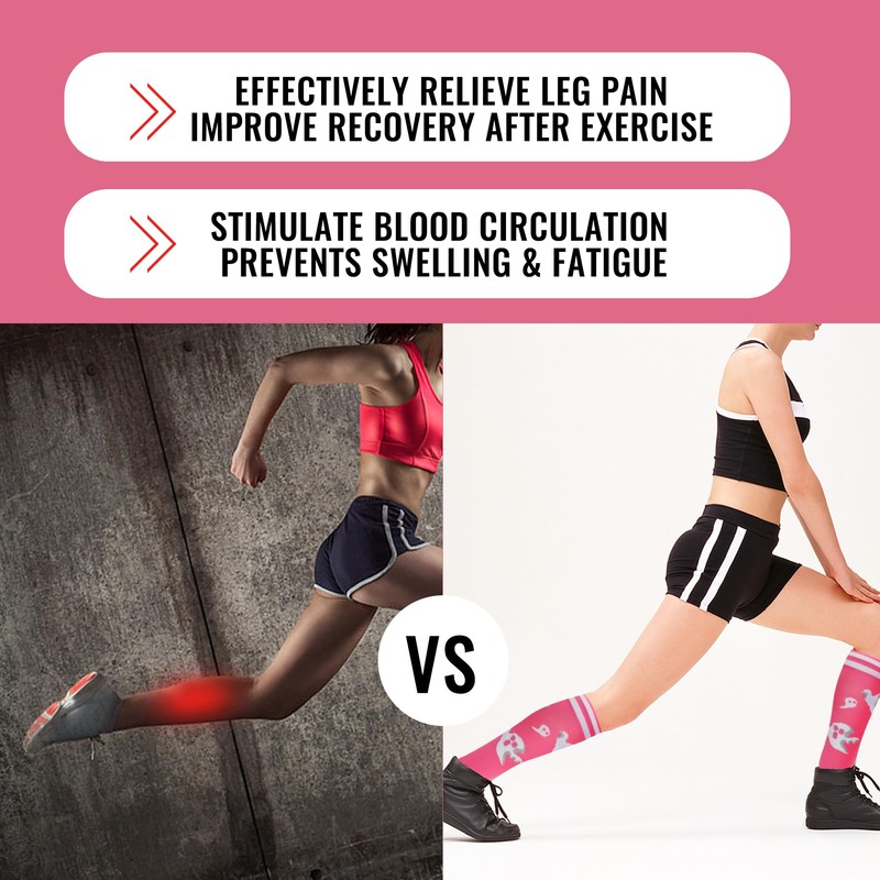 fenglaoda Compression Socks Women Men 6 Pairs, Knee High Best