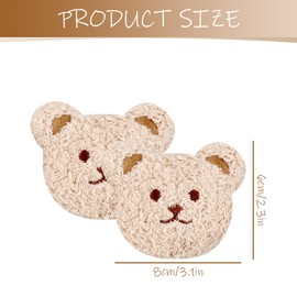 Tabanzhe Bear Embroidery Patches-8 PCS Cute Iron on DIY Patch Decorative Applique Patch, Sew on Patches Cartoon Animal Embroidery Sewing for Jeans Shoes Backpacks T-Shirt Caps