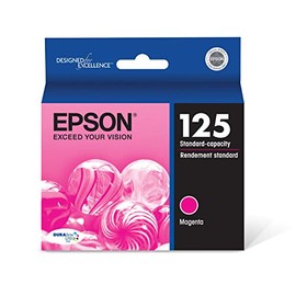 EPSON T125 DURABrite Ultra Ink Standard Capacity Magenta Cartridge (T125320-S) for select Epson Stylus and WorkForce Printers