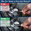 Utoolmart Flare Nut Wrench, 24mm x 27mm Metric Double Open