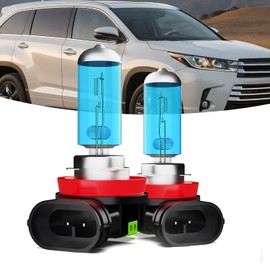 TTDBDAN Fog lights Fit For Toyota Highlander 2008-2010 & 2014-2019 Halogen Headlight Bulbs,H11 Fog Lights Bright Lights,Plug & Play,Pack of 2