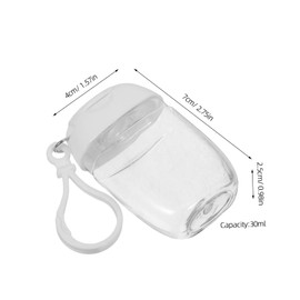 VICASKY 36 pcs Refillable Travel Bottles with Keychain Hook Leak Hand Lotion Packing Containers Compact Cosmetic Toiletries for and Storage