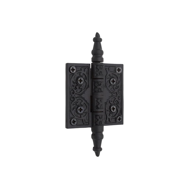 2.5" Victorian Style Steeple Tip Hinge in Cast Iron