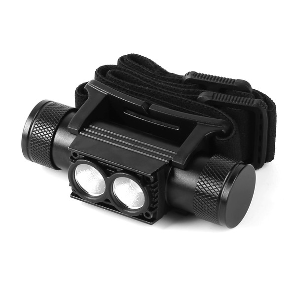Trliradyn - Linterna frontal recargable IPX5 impermeable de 1200 lm,