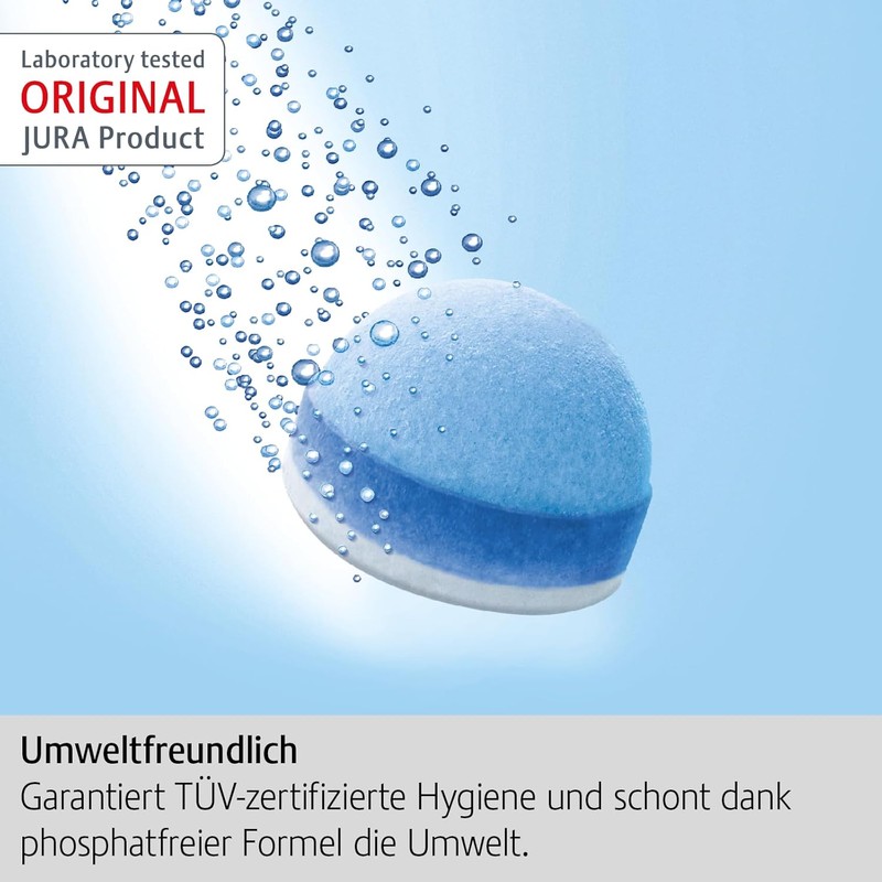 JURA Original – 3-Phase Cleaning Tablets for 6 Cleanings –