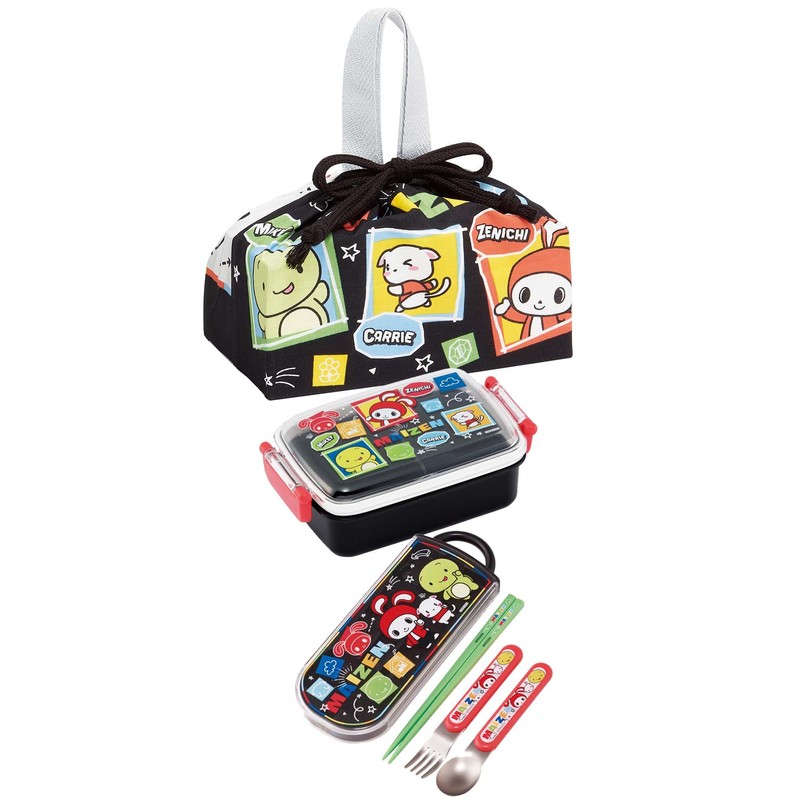 Skater (Skater) Bento Bag, Children's, Drawstring, Lunch Bag, Made in