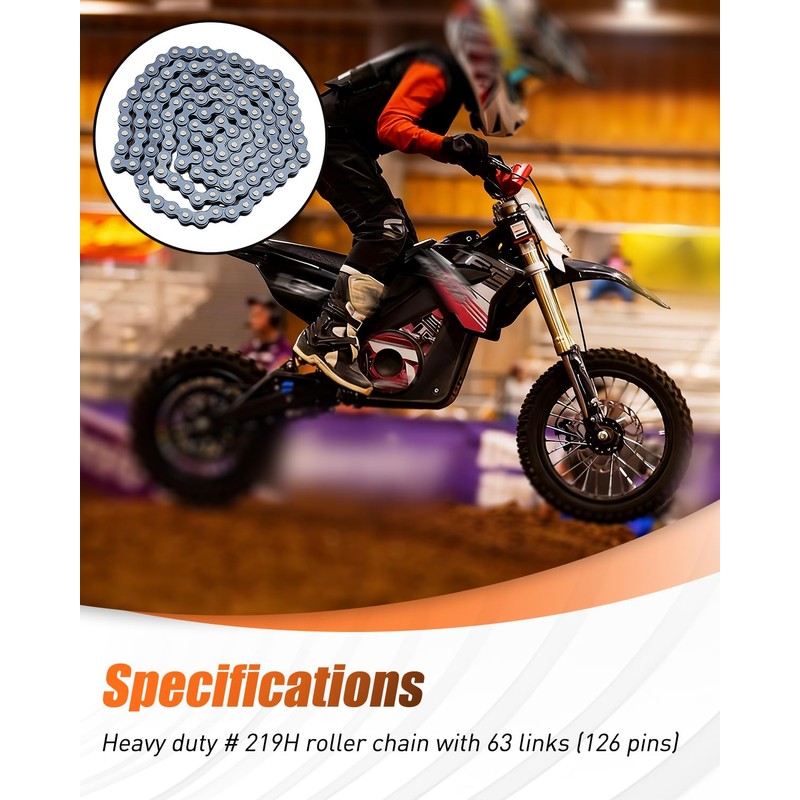 219H Chain 126 Pins Fit for 48V Pro Electric Dirt
