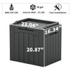 Flamaker Deck Box 31 Gallon Waterproof Resin Storage Box with