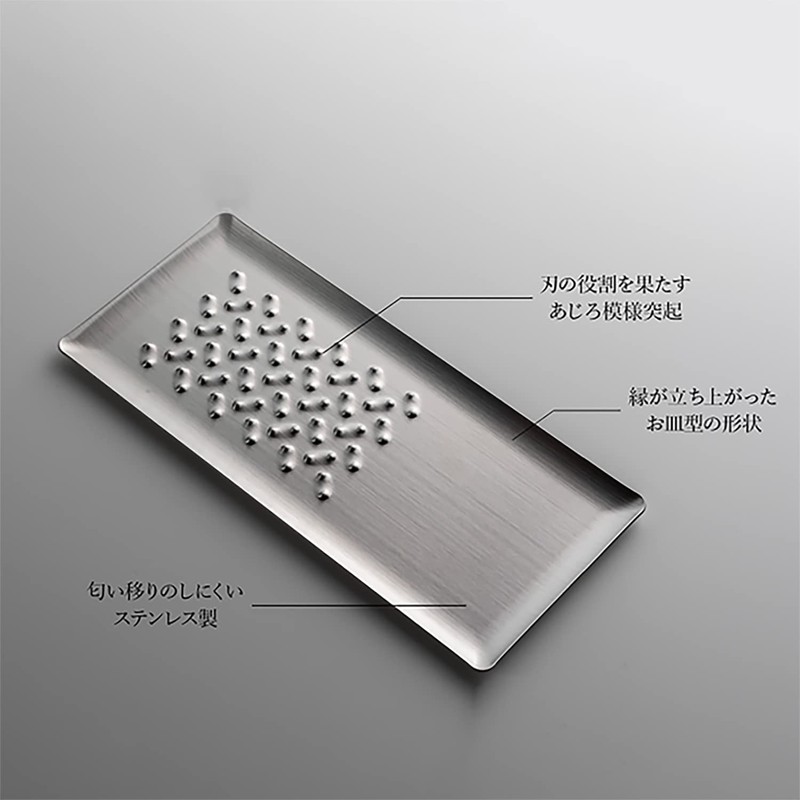 (Tsubamesanjo) Tomita Stainless Steel Mini Grater, 7.1 inches (18 cm),