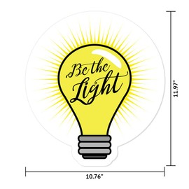 MightySkins Be The Light 12" Peel and Stick Wall Art Removable Cute Stylish Funny Cartoon Dorm Room Decor Sticker Vinyl Wall Decals