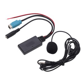 AUX in Module, AUX in Cable Adapter Stereo Full Speed with Removable Microphone Replacement for Alpine 2009 Up