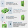 Puroma 2 Pack TSA Approved Luggage Locks, 4 Digit Combination
