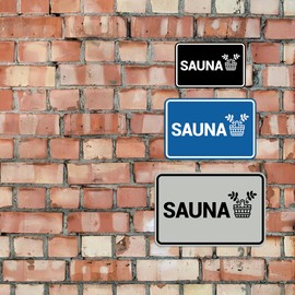 Signs ByLITA Classic Framed Sauna Sign (Black) - Medium