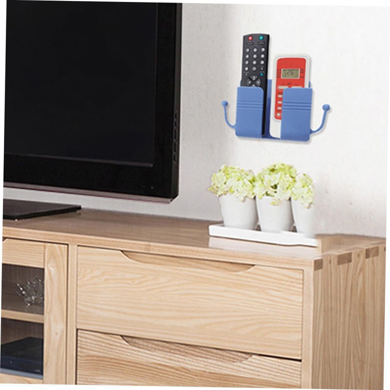 DOITOOL 3pcs Wall Mount Remote Storage Box Phone Holder for