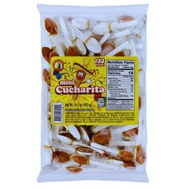 Mini Cucharita Tamarindo Spoon Candy (100 Count) - Dulces Típicos Brand - Hot Candy Tamarind Mini Spoon - Mexican Candy