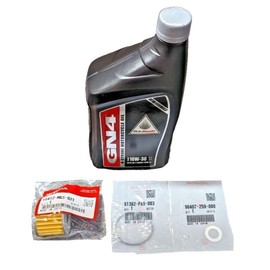 OEM Oil Change Kit Compatible with Honda Grom 125 CMX125 Monkey Super Cub 125 Oil Filter O Ring & Washer