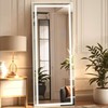 GlasFlength 56"x18" LED Full Length Mirror with Stand – Wall
