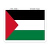 Palestine Flag Bumper Sticker 6" x 3"