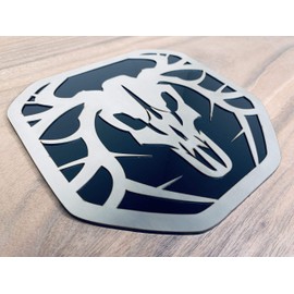 Factory Crafts Tailgate Emblem Badge for Dodge Ram 1500/2500/3500 2019-2021 Buck Hunter Stainless Steel