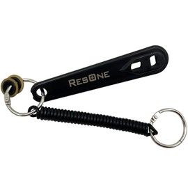 ResOne Plastic Medical Oxygen Cylinder Wrench w/Bungee Cord & 2 Yoke Washers - Durable ABS Plastic, Fits Oxygen CGA-870 Post Valves - Oxygen Tank Key Wrench, Oxygen Wrench, Oxygen Regulator Seal
