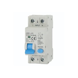 gloca Interruttore Magnetotermico Differenziale 2P 30mA 220V 4.5KA 2 Moduli DIN (16 Ampere)