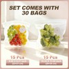 Reusable Vacuum Sealer Bags for Food: 30Pcs BPA-Free Reusable Vacuum