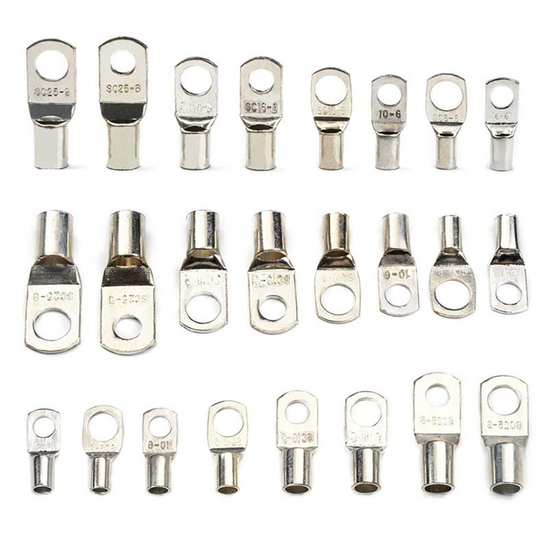 60Pcs SC Tinned Copper Lug Ring Wire Connectors Heavy Duty