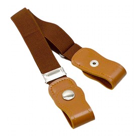 Plus Nao Rubber Belt, For Kids, Girls, Boys, Loop Hook, No Buckle, Easy to Change of Clothes, Easy to Adjust, Braun