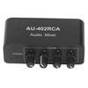 Bidirectional Audio Switcher 4 Way Stereo L R Sound Channel