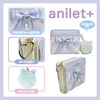 anilet + Mini Wallet, Bifold Ribbon Checker, Cat Pom Pom,