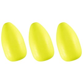 Dr.Fish 30 Pack Oval Foam Floats Trout Floats Fishing Rig Floats Pompano Walleye Catfish Crawler Harness Bead Stopper Sinker Stops Yellow 0.27X0.5 in