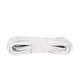 Atwood Rope MFG Shock Cord Bungee Cord - 5/32 Inch - Without Hooks - 25, 50, 100 Feet (White, 25)