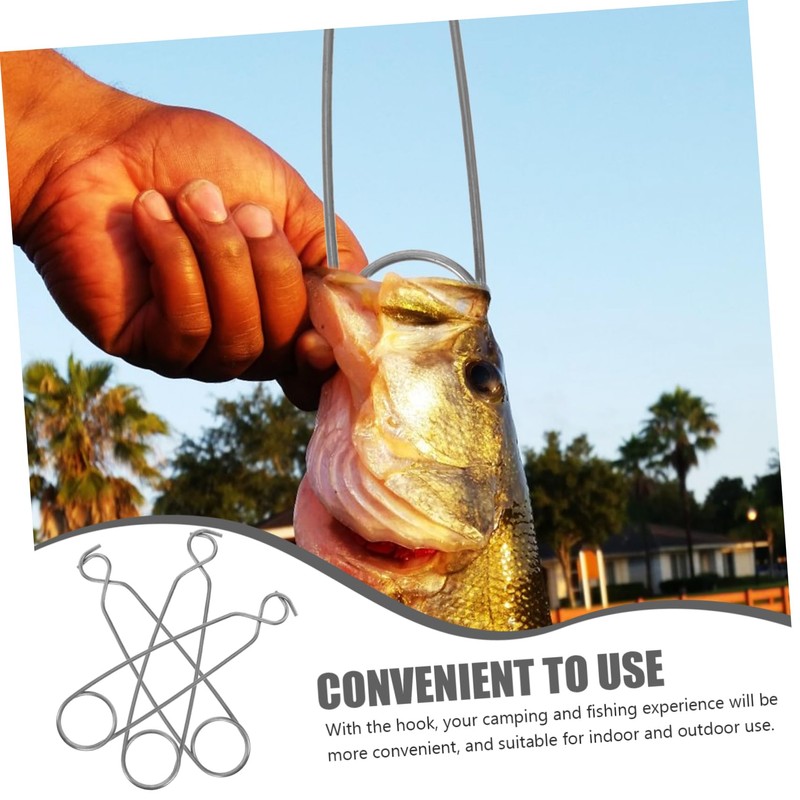 BESPORTBLE Multi-Functional Hook Fish Lip Opener Stainless Steel Outdoor Cooker