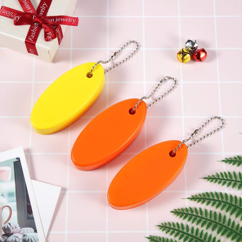 Foam Floating Keychain Oval Float Key Ring Key Float Foam