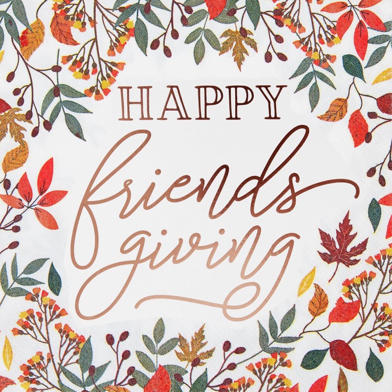 Sparkle and Bash 50-Pack Friendsgiving Paper - 5 x 5