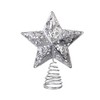 Silver Metal Fretwork Christmas Tree Topper (15.3cm)