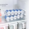 DELHOGAR Rolling Soda Can Organizer for Refrigerator Can Dispenser 10