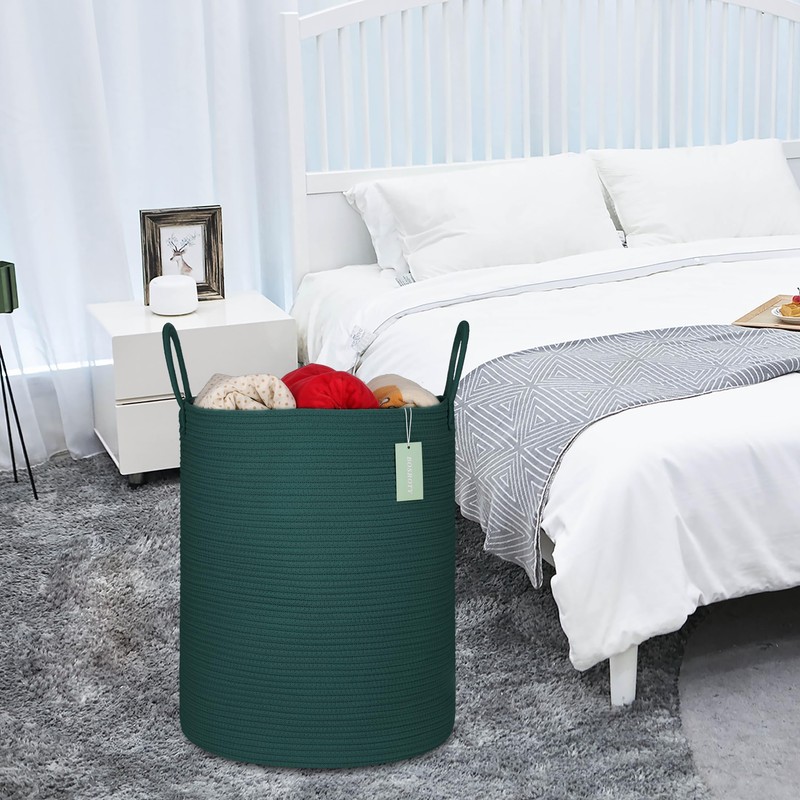 BOSROTY Large Laundry Hamper Basket for Girls Boys Kids 65L,