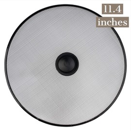 Cooking Oil Pan Cover - Set of 3: 8.2", 11.4" and 11.4" - Grease Stainless Steel Splatter Screen - Skillet Splash Guard Cover for Frying Pan