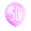 Vibrant 50th Glitz Petal Pink, Spring Lavender & White Latex