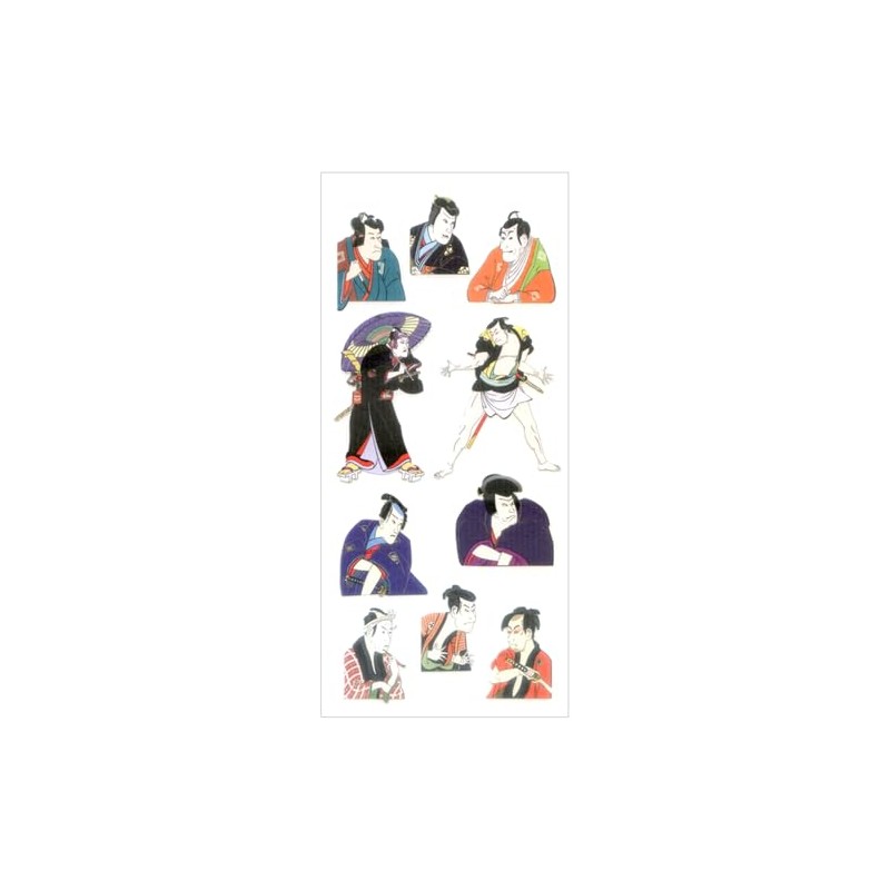 Okuyama Shokai Japanese Style Sticker Ukiyo-e Action Figure JQ364