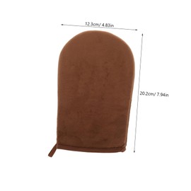 Mikinona Tanning Brush Self Tanning Mitt Applicator Glove for Body Lotion Black for Even Applicati