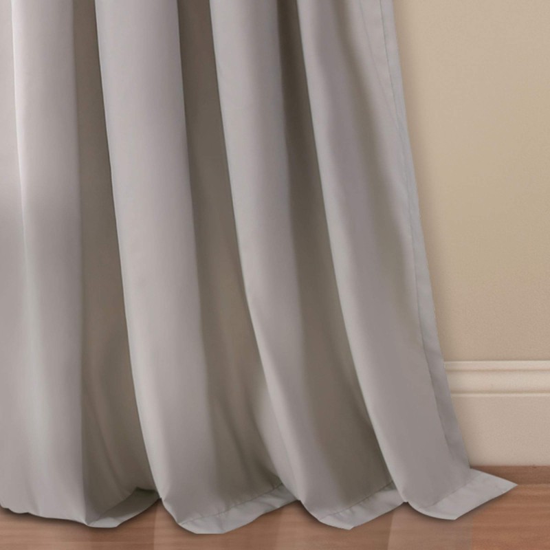 Lush Decor Bayview Curtains - Pintuck Textured Semi Sheer Window
